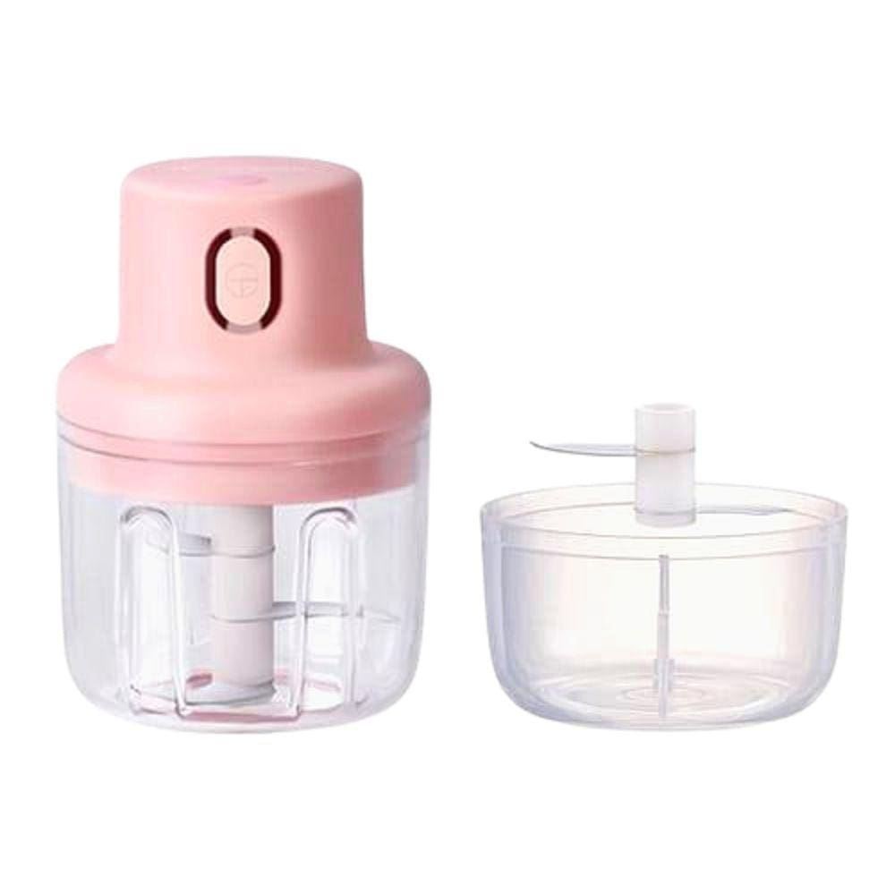 Mini Processador Triturador Sem Fio Elétrico 250ML De Alimentos Para Legumes Alho Gengibre