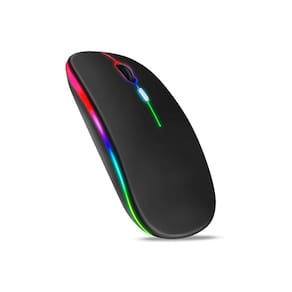 Mouse Sem Fio 2.4 ghz Optico Recarregável Gamer USB Led Rgb Wirelles Usb Notebook