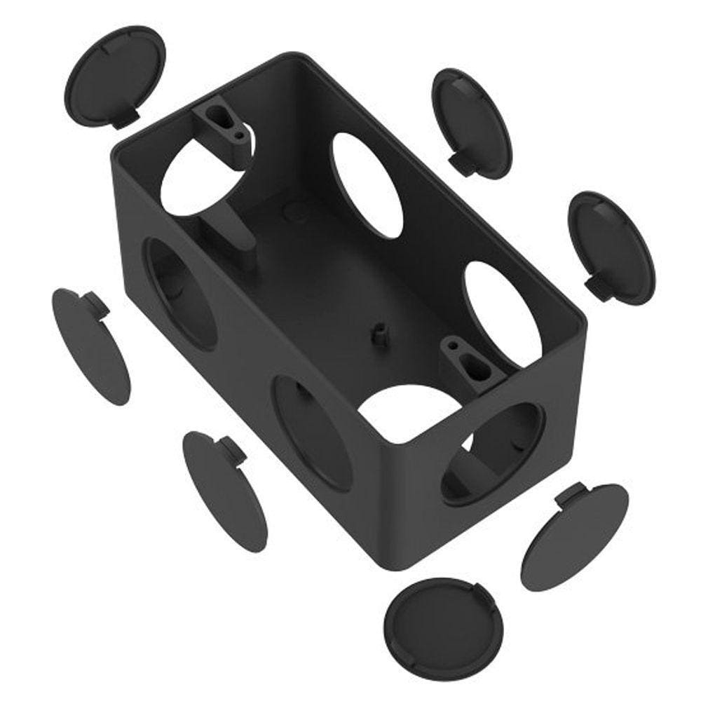 Condulete Pvc Múltiplo 1&quot; Preto Inpol