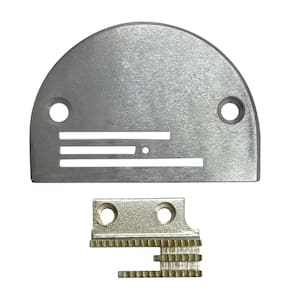 Chapa e Dente Serrilha Para Tecidos Leve Medio ou Pesado para Maquina de costura Reta Industrial