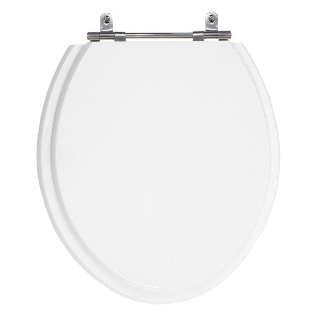 Assento Laqueado Buzios Branco Tampa para Vaso Hervy em Mdf
