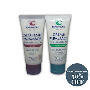 Kit Review Care Esfoliante para Mãos 70g + Creme para Mãos 70g