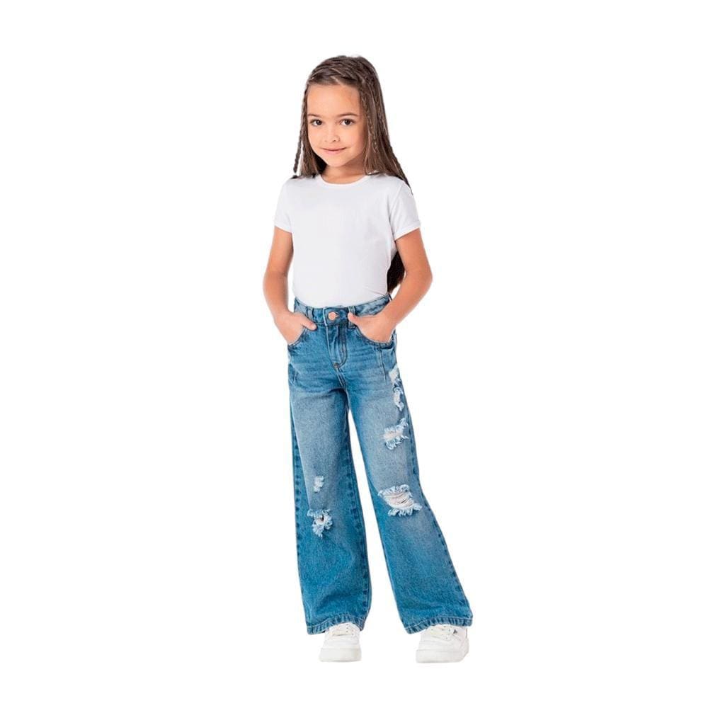 Shops calça jeans infantil customizada