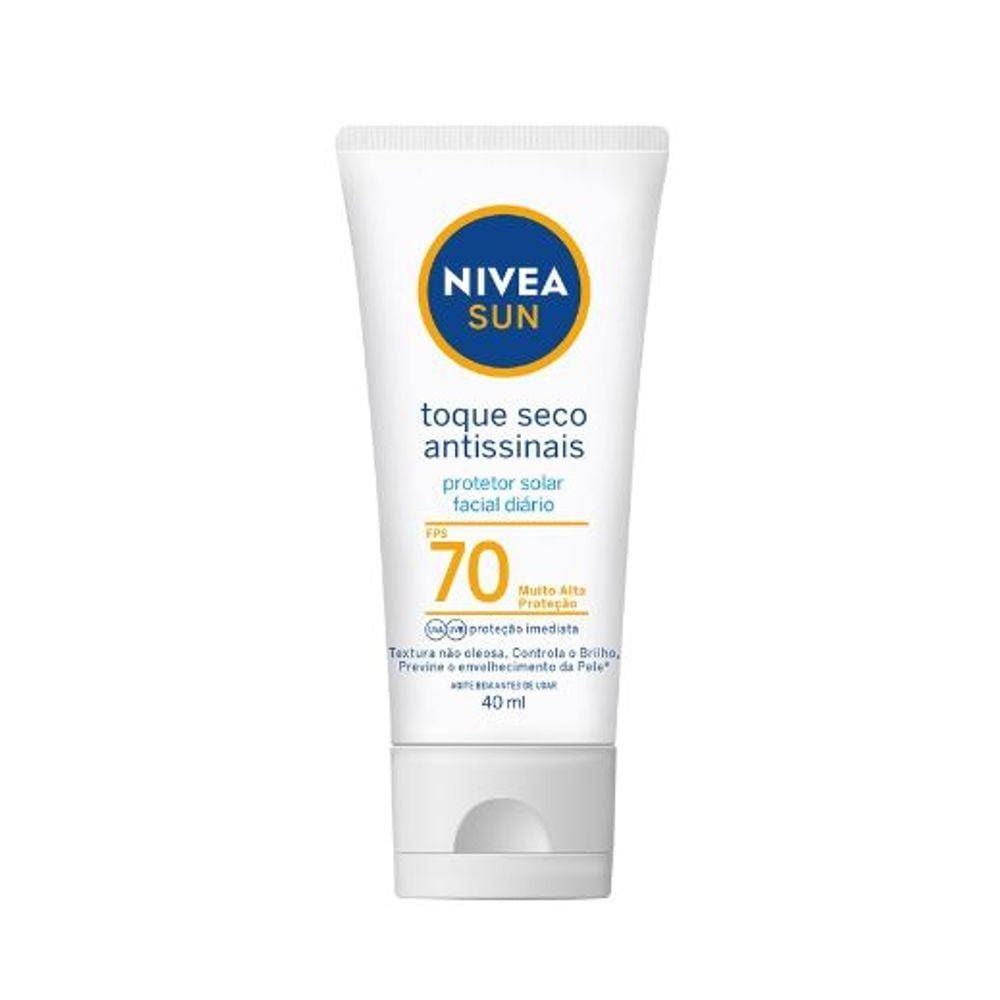 Protetor Solar Facial Nivea Sun FPS 70 Antissinais 40ml