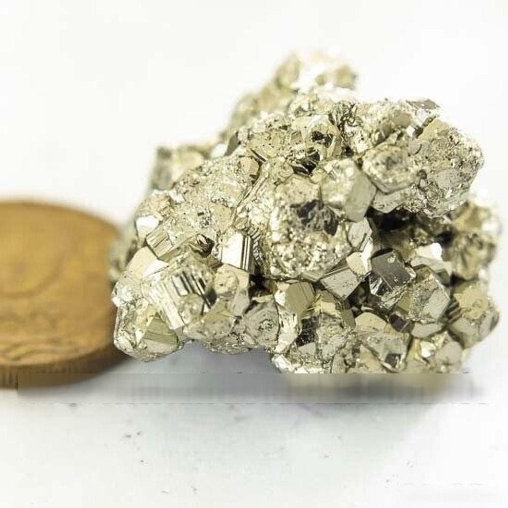 03 Pirita Peruana Pedra Bruto 35 mm Aprox 40 a 49 GR Cada