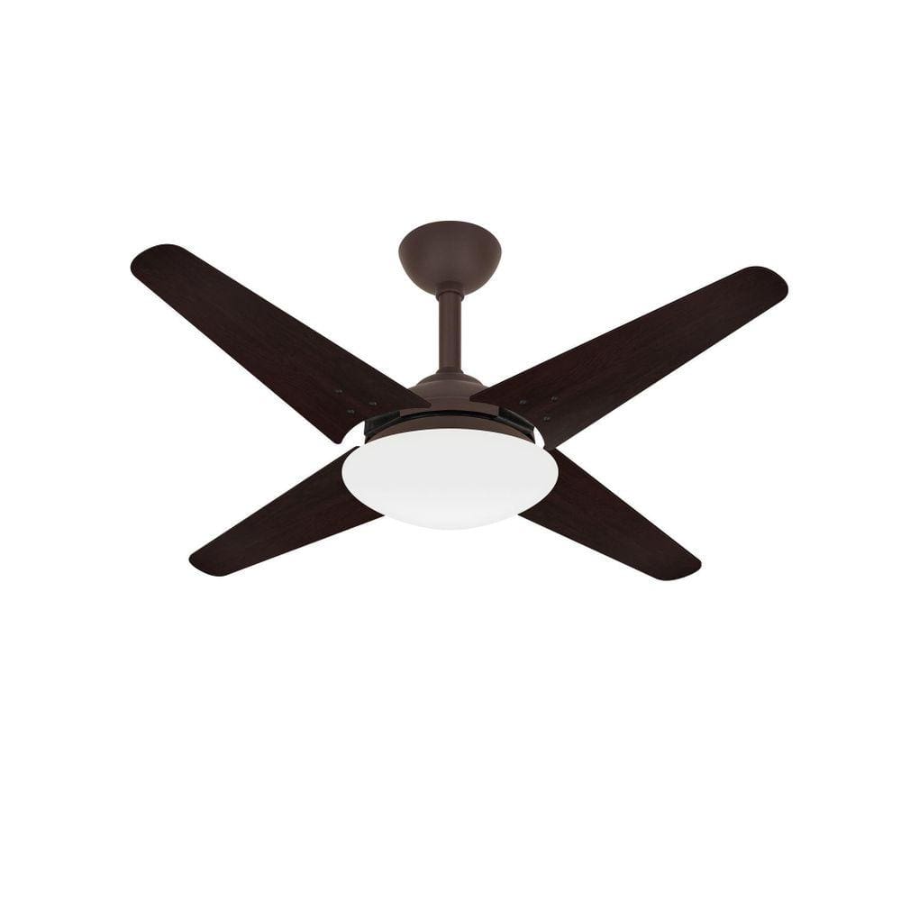 Ventilador Teto Turbo Quarto 4 Pás Breeze Marrom Ventax 110V