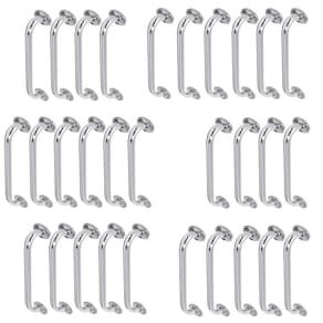 Alça de Apoio 50cm Barra Inox Kit 30 Unidades Deficiente Idoso Acessibilidade Banheiro Box Segurança Corrimao Suporte