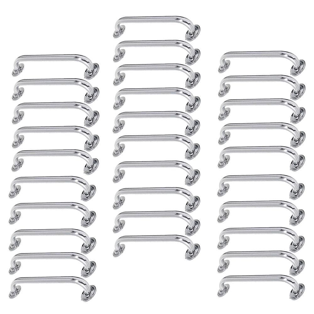 Alça de Apoio Barra Inox 50cm Kit 30 Unidades Inox Acessibilidade Banheiro Idoso Cadeirante Suporte Corrimao Segurança