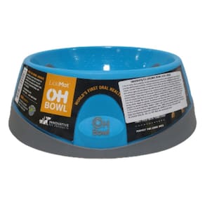 Comedouro De Lamber Lickimat Oh Bowl Para Cachorro Grande - Azul