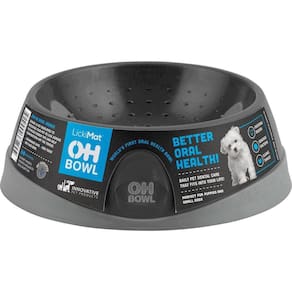 Comedouro De Lamber Lickimat Oh Bowl Para Cachorro Pequeno - Preto