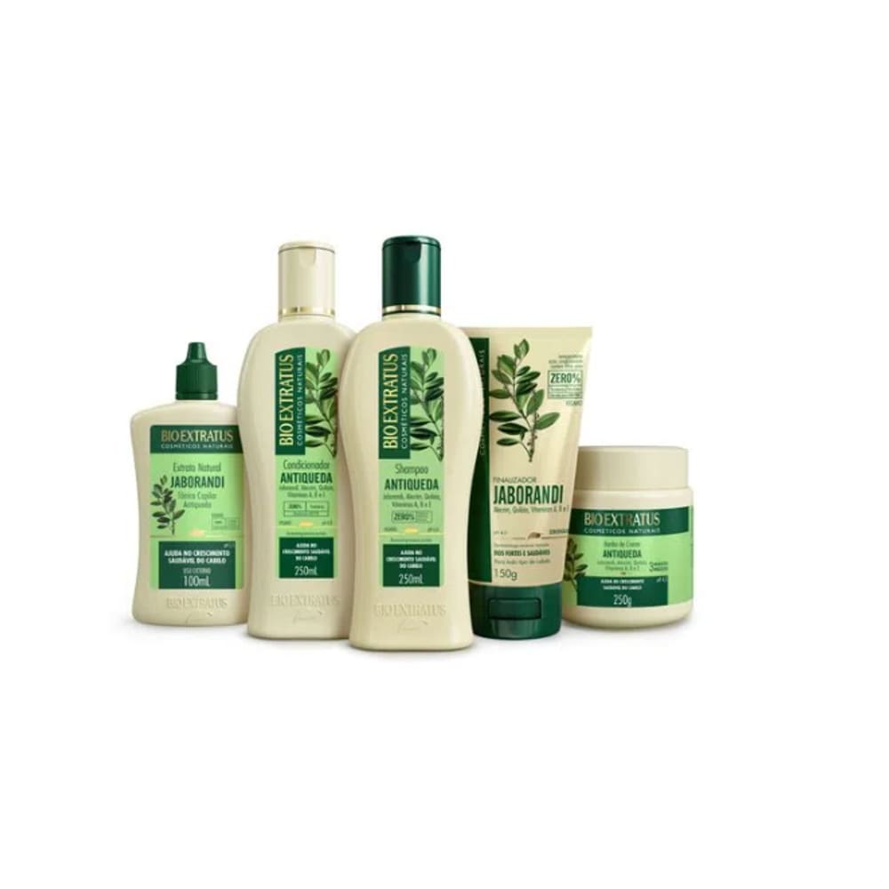 Kit Bio Extratus Jaborandi Sh 250ml + Cond 250ml + BC 250g + Final. 150g + Extrato Jaborandi 100ml