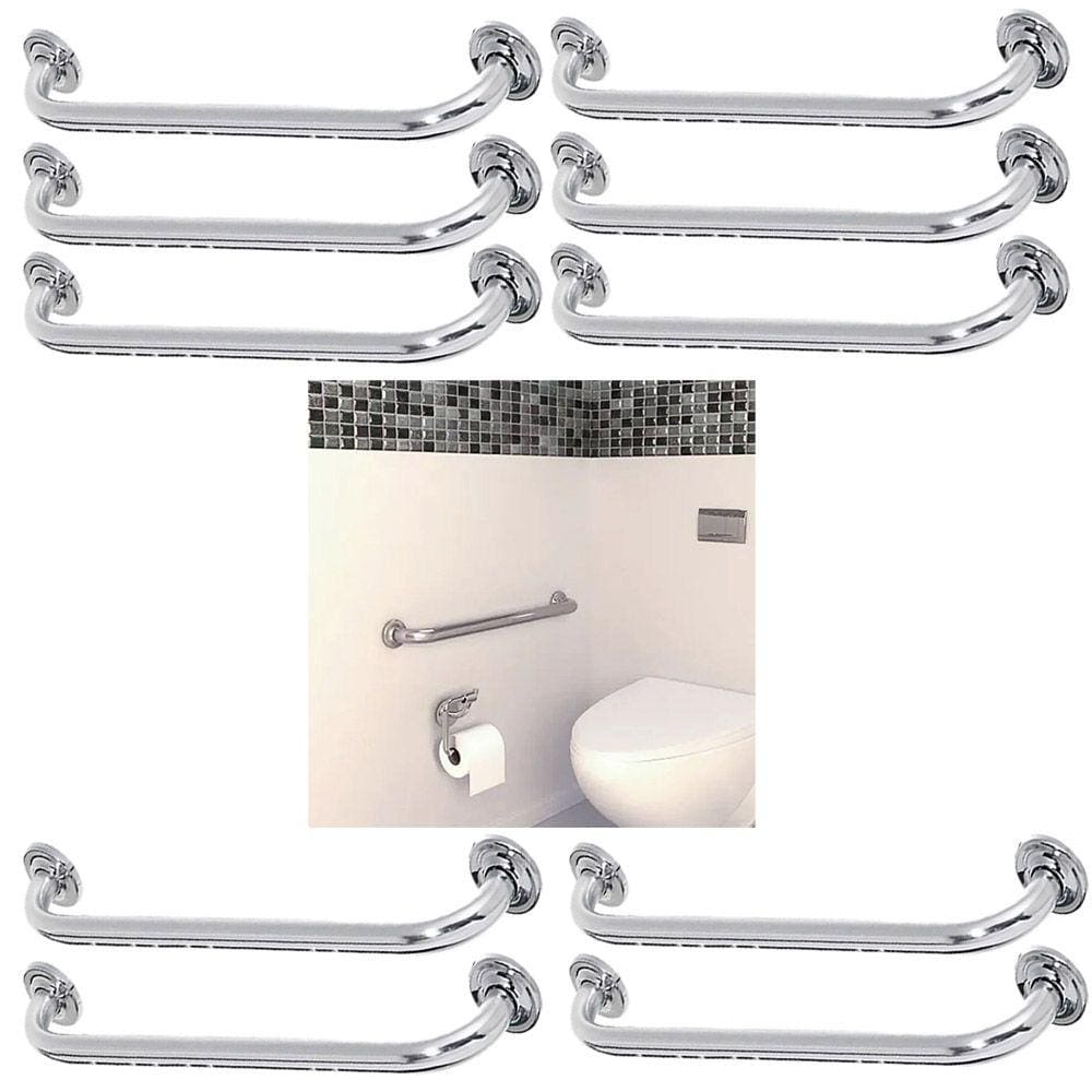 Alça De Apoio 60cm Barra Kit 10 Uni Acessivel Criança Idoso Gestante Deficiente Anti Queda Acidente Banheiro Segurança Box Corrimao Suporte Resistente