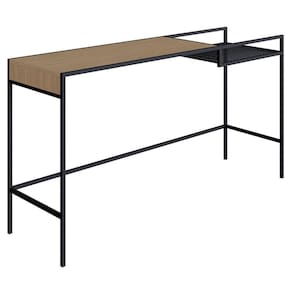 Aparador Dinâmico Industrial York Artesano 140 Cm (Largura) Em Mdp Hanover Com Nicho Aço Preto
