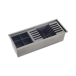 Escorredor Embutido Para Cozinha Gourmet Aço Inox 304 Waiana 45x18 cm Pingoo.casa - Preto