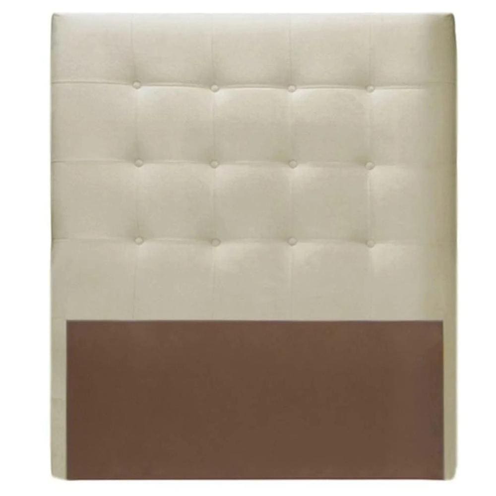 Cabeceira Mh-2650 Herval Estofada Solteiro 97 Cm Veludo Bege B