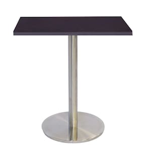Mesa Bistrô Beta 112,50 Cm (Altura) Com Tampo Em Mdp Quadrado 80 Cm Preto