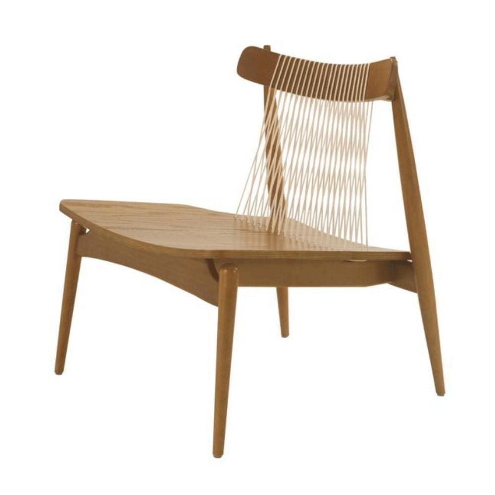 Poltrona Mh-3781 Herval Madeira Amêndoa Assento Laminado