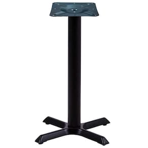 Base De Mesa Ômega Em Ferro Preto Pintura Eletrostática 71,50Cm(Altura)