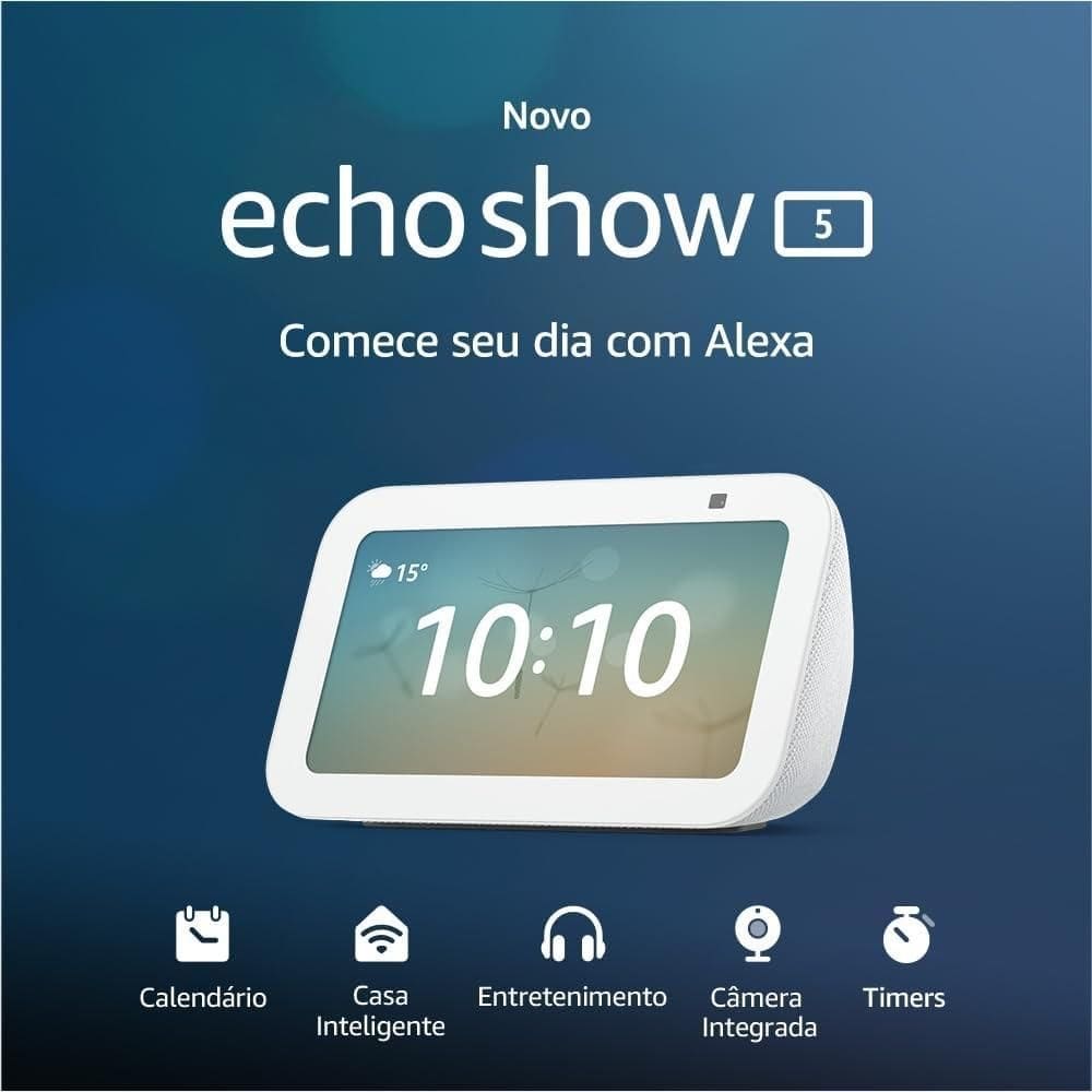 Echo Show 5 Branca (3ª geração - 2023), | Casas Bahia