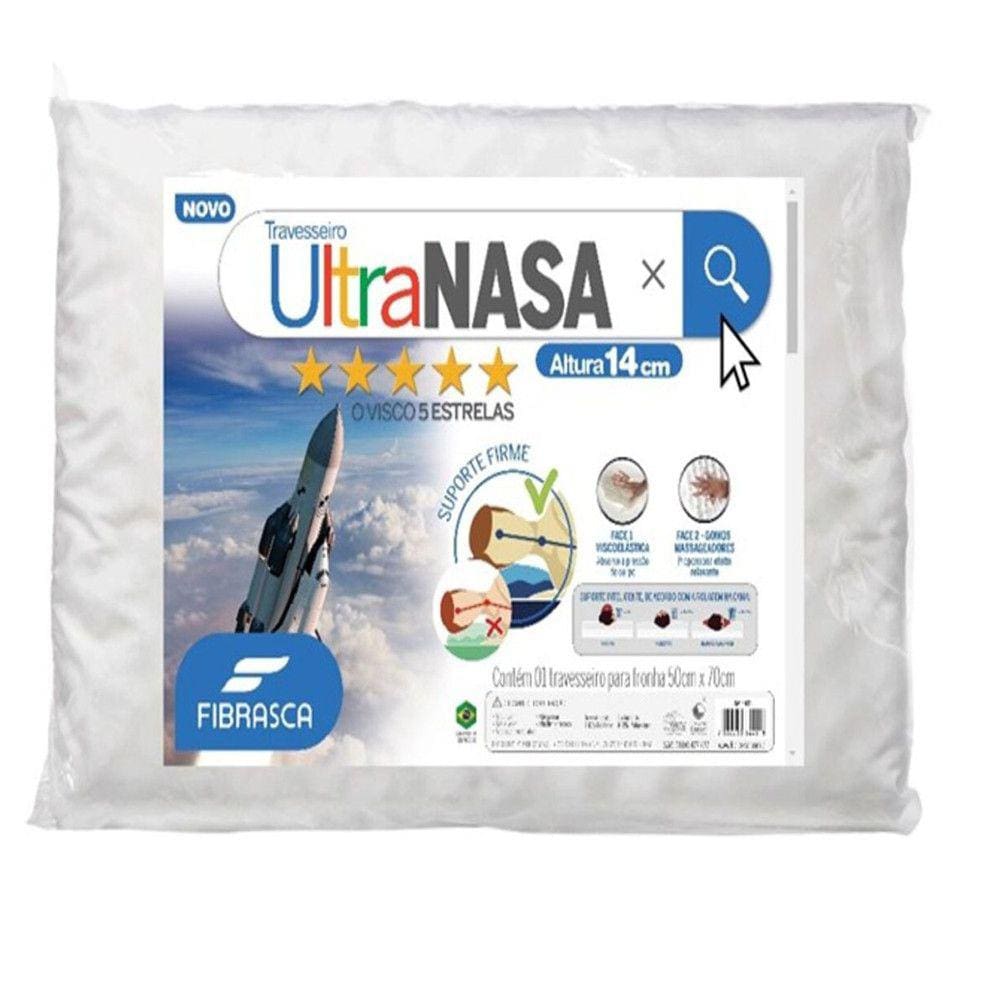 Travesseiro Fribrasca Ultra Nasa 100poliéster
