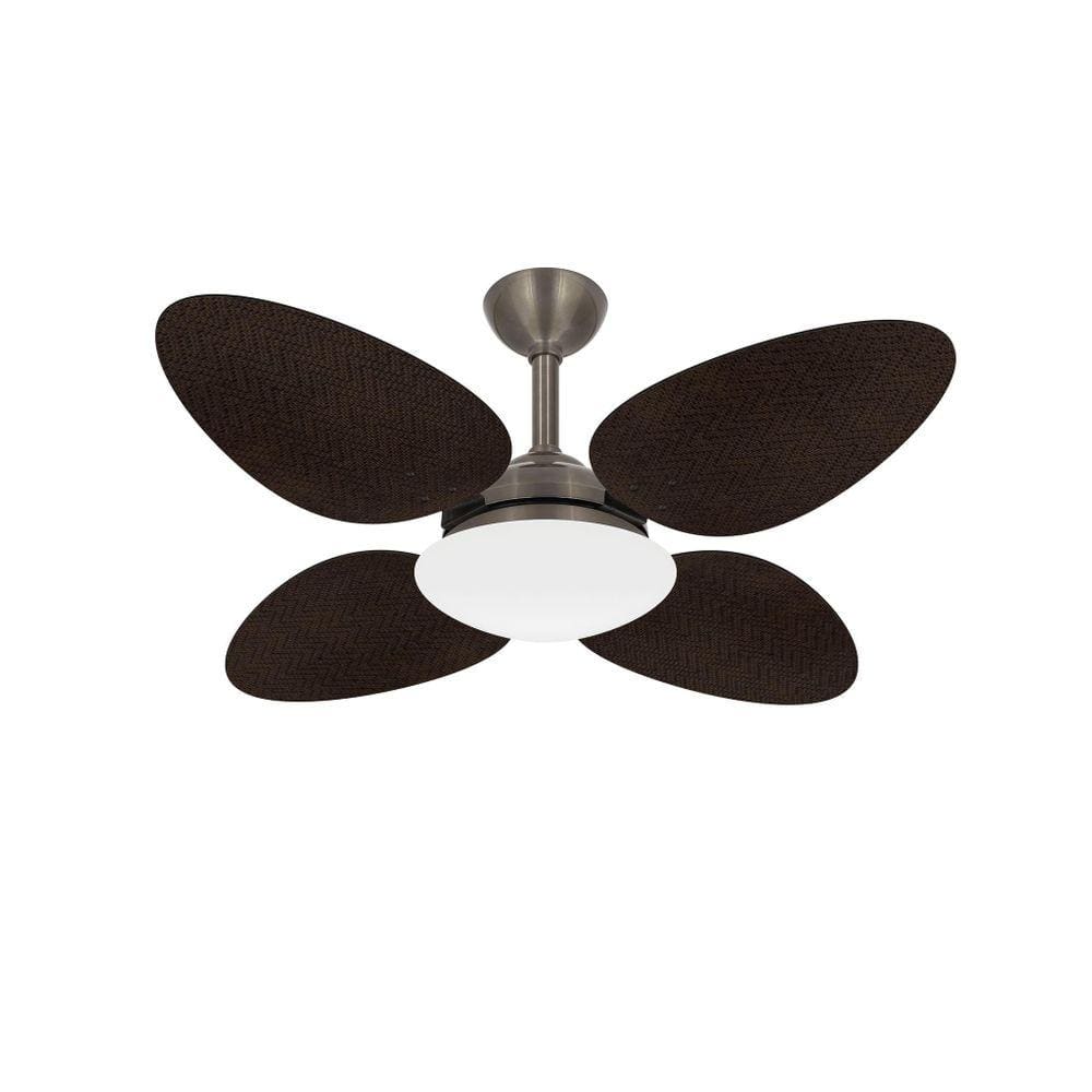 Ventilador De Teto Silencioso 4 Pás Trevo Bronze Ventax 110V
