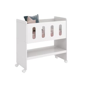 Mini Berço Moisés Zain Branco Fosco 3 em 1 - Reller