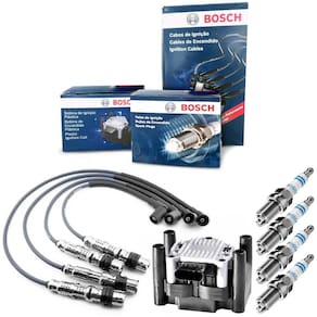 Kit Cabo Vela Bobina Fox 1.0 1.6 8v 2005 A 2019 Bosch