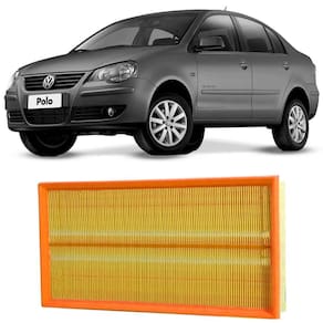 Filtro Ar Volkswagen Polo Sedan 1.6 8v 2003 A 2009 Tecfil