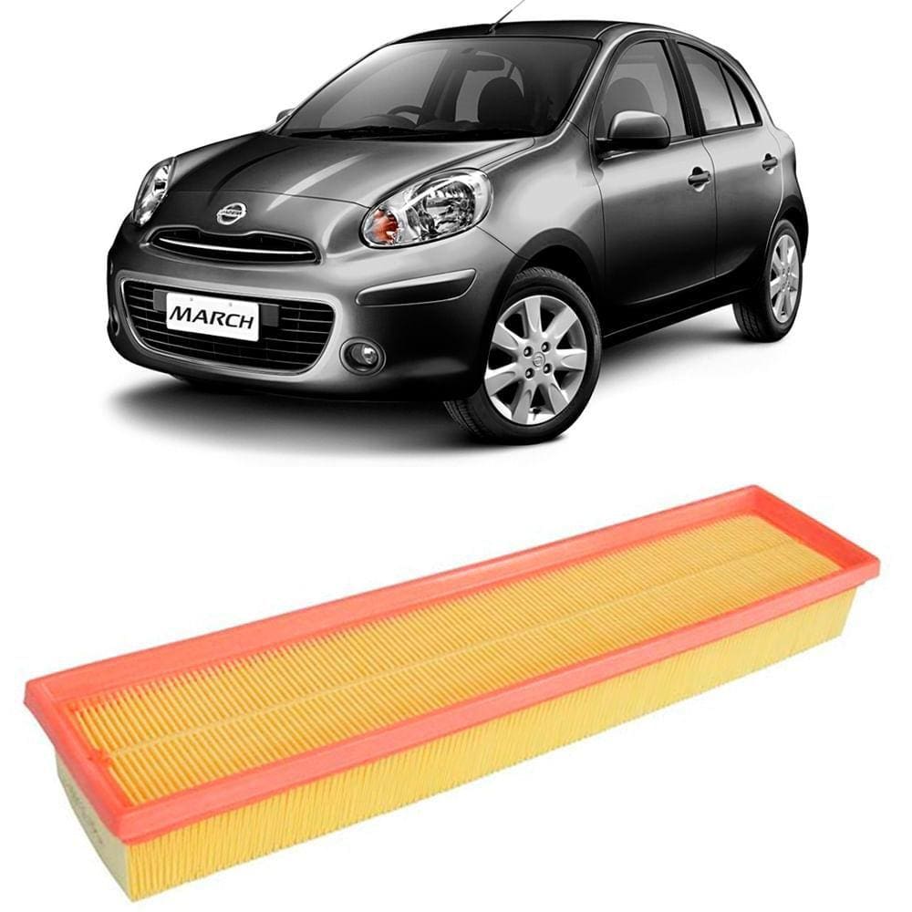 Filtro Ar Motor Nissan March 1.0 16v 2012 A 2014 Tecfil