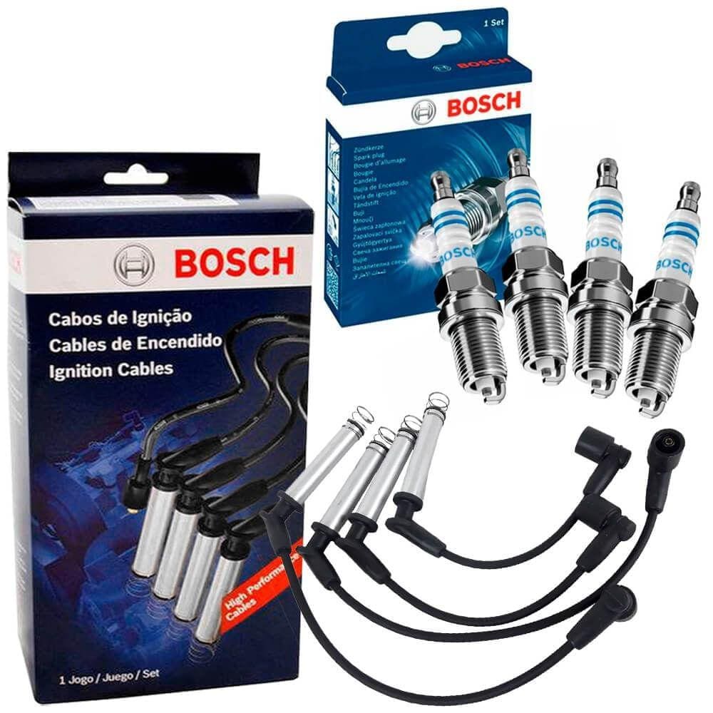 Kit Vela E Cabo Vela De Ignição Gol G3 1.0 2000 A 2003 Bosch