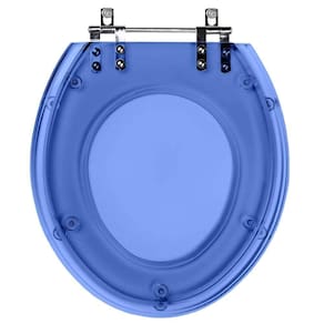 Assento Sanitario Poliester Saveiro Azul Translucido para vaso Celite