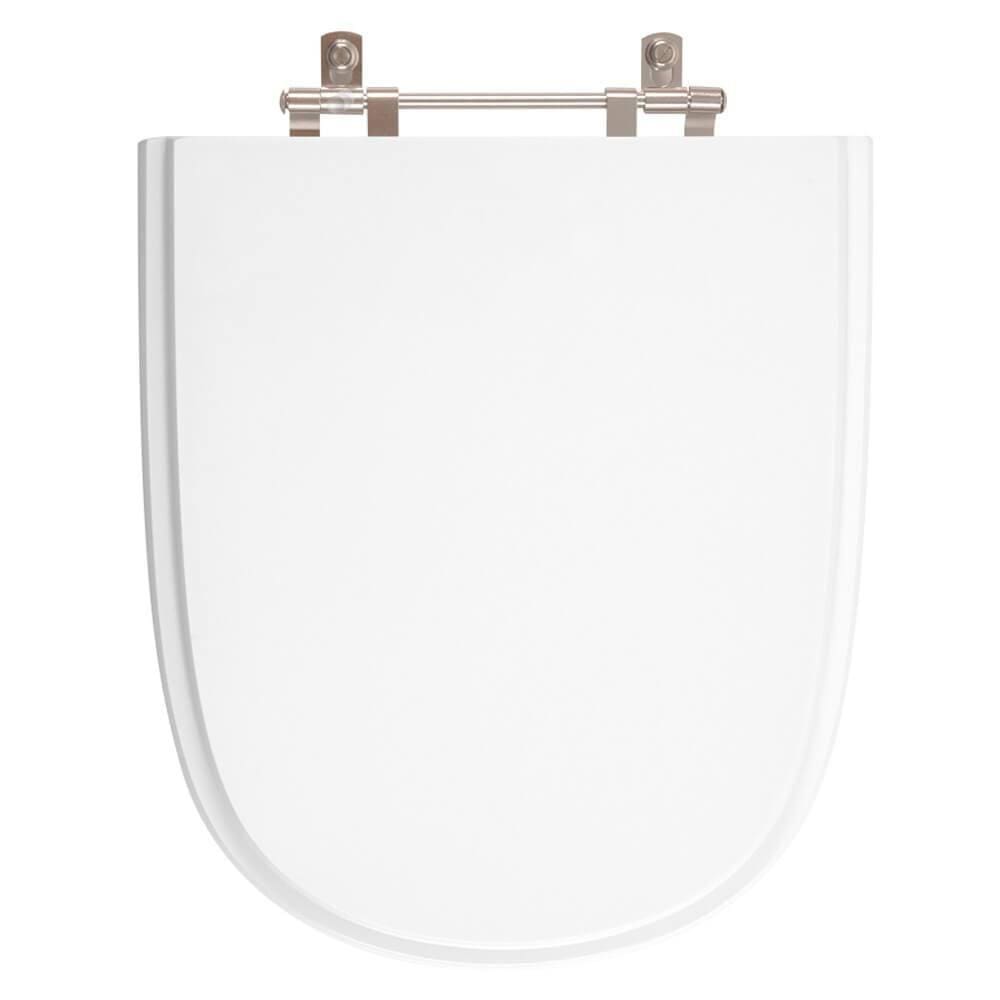 Assento Sanitário em MDF Ezedra Branco para bacia Ideal Standard