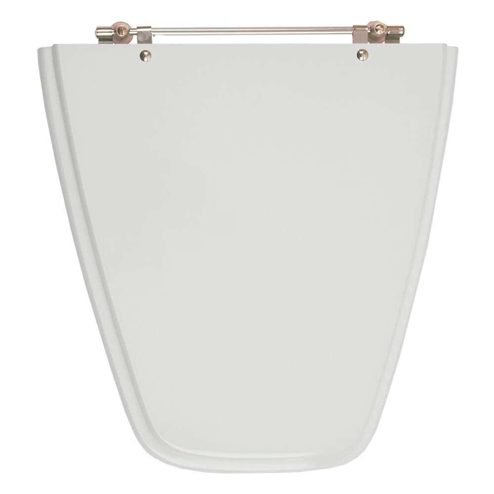 Assento Sanitário Poliester Plaza Cinza Claro para vaso Ideal Standard