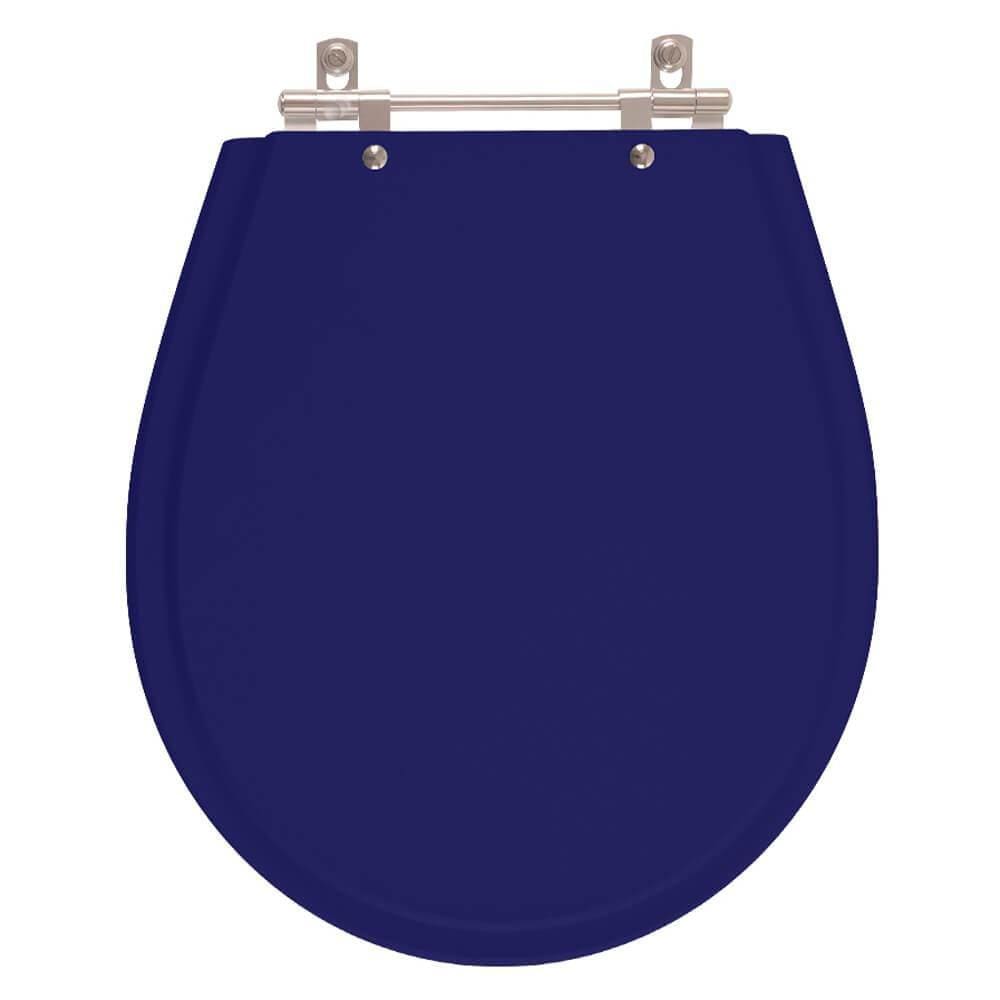 Assento Sanitário Poliester Avalon Azul Cobalto para vaso Ideal Standard