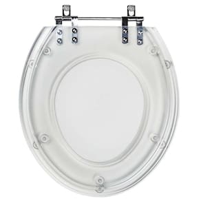 Assento Sanitario Poliester Carina Cristal para vaso Ideal Standard