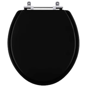 Assento Sanitário Poliester Flamingo Preto para vaso Incepa