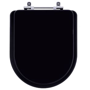 Assento Sanitário Poliester Nexo Onix (Preto Fosco) para vaso Roca