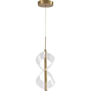 Pendente Glossy Dourado Moderno 7W 3000K D130*H300