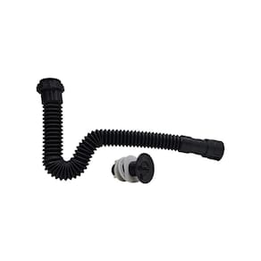 Combo Sifao Sanfonado Tubo Extensivo Inteligente Preto 3 em 1 e Válvula ABS
