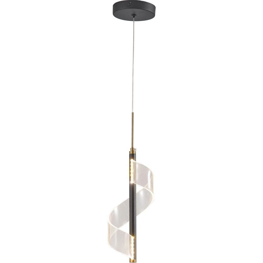 Pendente Mast Moderno Preto D130*H300