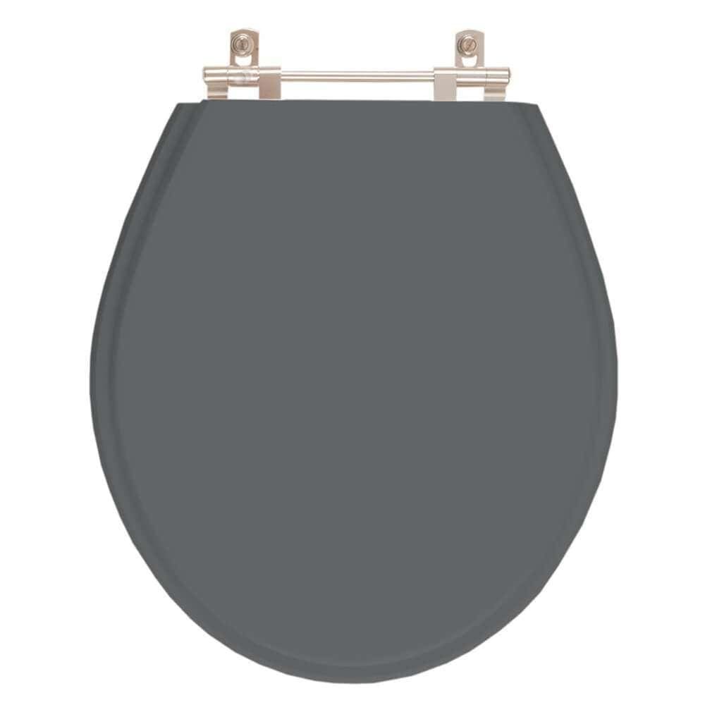 Assento Sanitário Poliester Carina Cinza Quartzo (Cinza Escuro) para vaso Ideal Standard