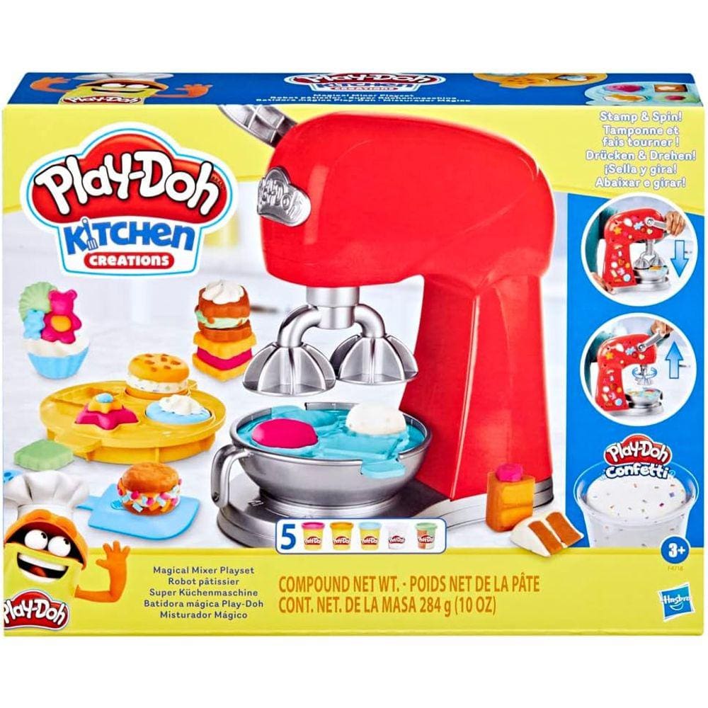 Massinha Play Doh Batedeira Mágica Com 5 Potes - Hasbro E4718