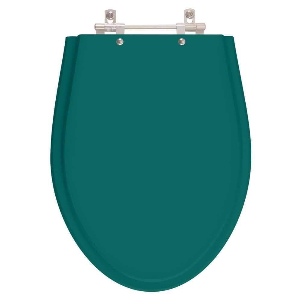 Assento Sanitário Poliester Absolute Verde Amazônia para vaso Ideal Standard