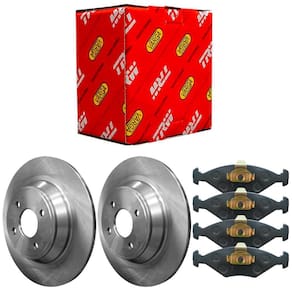 Kit Pastilha Disco Freio Fiat Uno 87 A 2003 Dianteiro Sólido