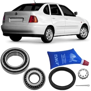 Kit Rolamento Roda Polo Classic 2001 A 2003 Tras Sem Abs Skf