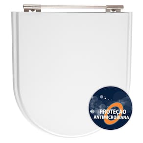 Assento Sanitário Poliéster Anti Bactéria Calypso Branco para Vaso Incepa Laufen