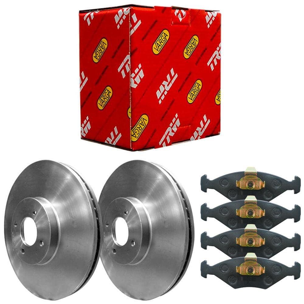 Kit Pastilha Disco Freio Fiat Siena 98 A 2005 Ventilado