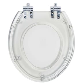 Tampa De Vaso Com Amortecedor Acrilico Oval Transparente