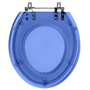Assento Sanitario Poliester Izy Azul Translucido para vaso Deca