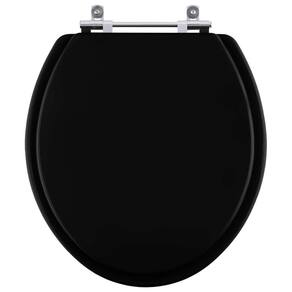 Assento Sanitário Flamingo Preto para vaso Incepa 6lpf